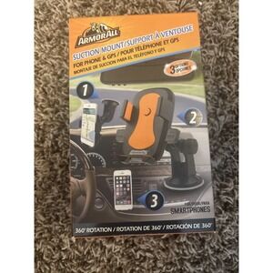 ARMOR ALL Car 360 Rotation Phone/GPS Holder SUCTION MOUNT Windshields Air Vents‎